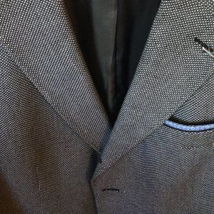 Van Gils Men`s Sport Coat, Medium, Black & White